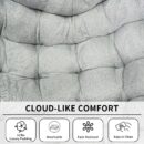 Walker Edison | Cloud Papasan Outdoor Patio Egg Rocking Chair