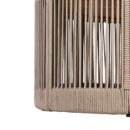 Walker Edison | Modern Woven Rope Design Coffee Table and Side Table Set of 2