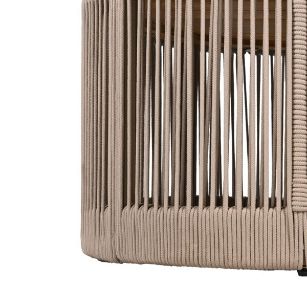 Walker Edison | Modern Woven Rope Design Coffee Table and Side Table Set of 2 - Image 22