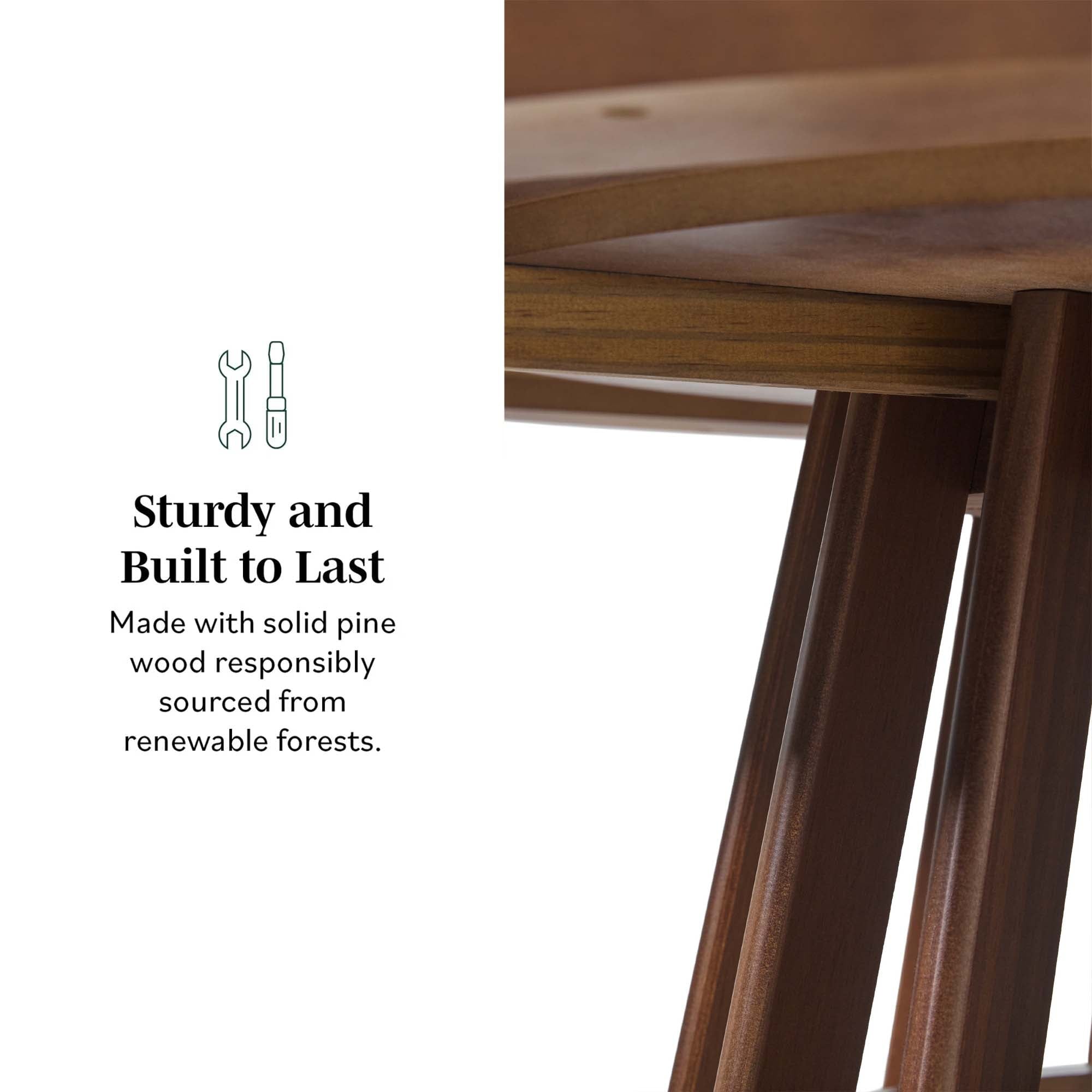 Modern 48 Round Solid Wood Dining Table - Image 3