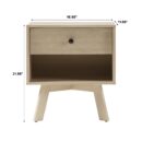 Mid-Century Frans Modern 1-Drawer Nightstand