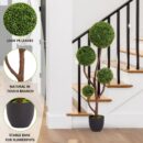 Walker Edison | Boxwood Topiary Ball Tree for Indoor Outdoor Decor