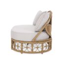 Walker Edison | Outdoor Wicker Daybed With Pillows