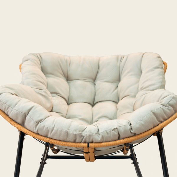 Walker Edison | Cloud Papasan Outdoor Patio Egg Rocking Chair - Image 7