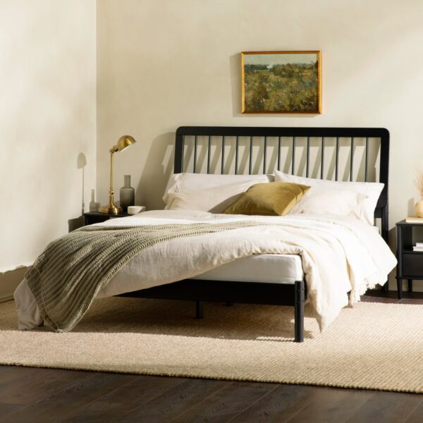 Cama Mid-Century Modern Solid Wood Spindle Bedframe - Image 16