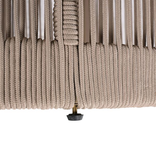 Walker Edison | Modern Woven Rope Design Coffee Table and Side Table Set of 2 - Image 20