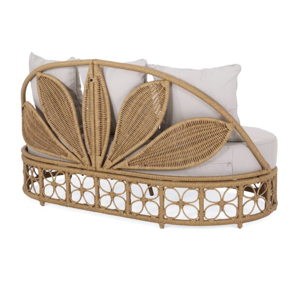 Walker Edison | Outdoor Wicker Daybed With Pillows - Image 4
