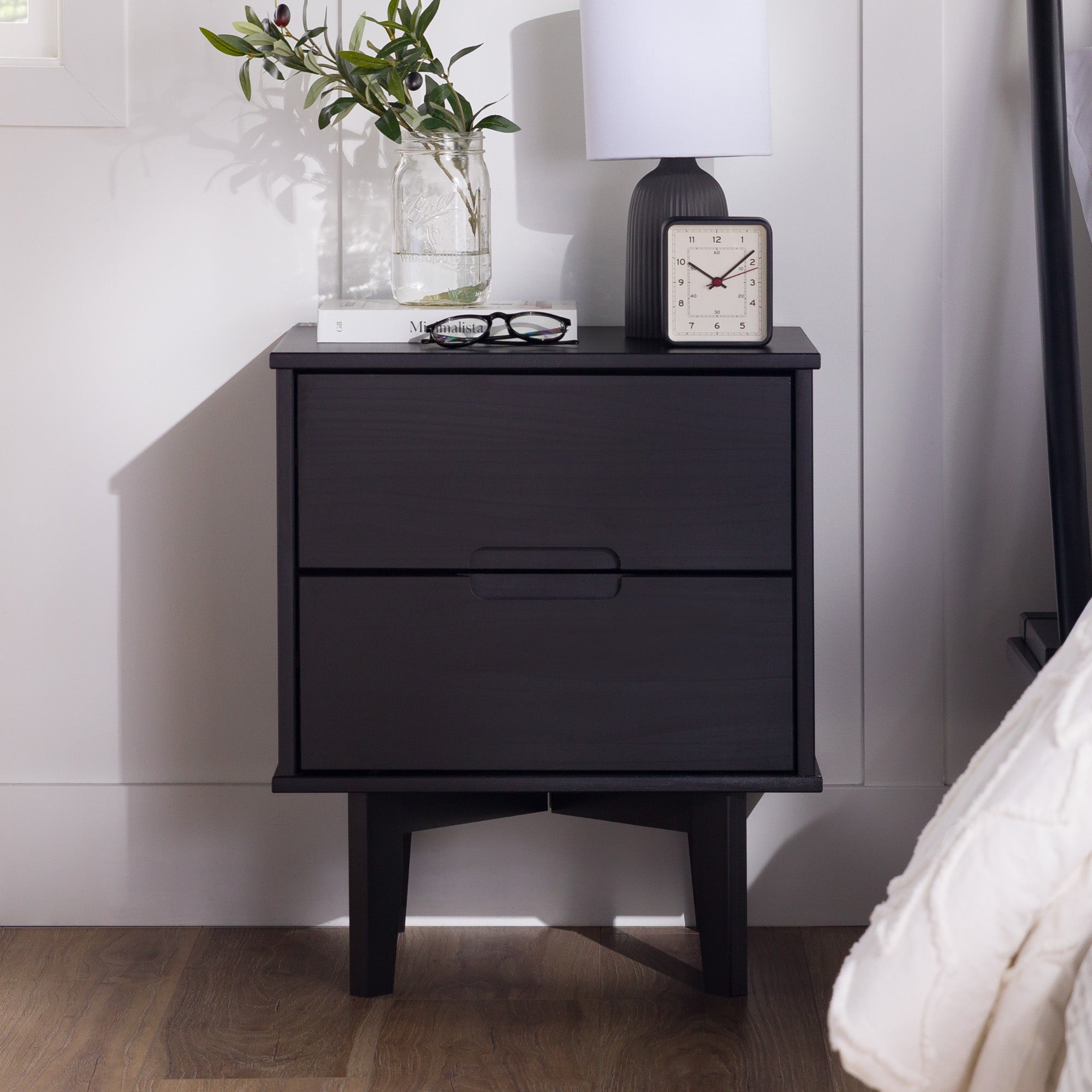 Sloane Mid Century Modern Solid Wood Nightstand - Image 11