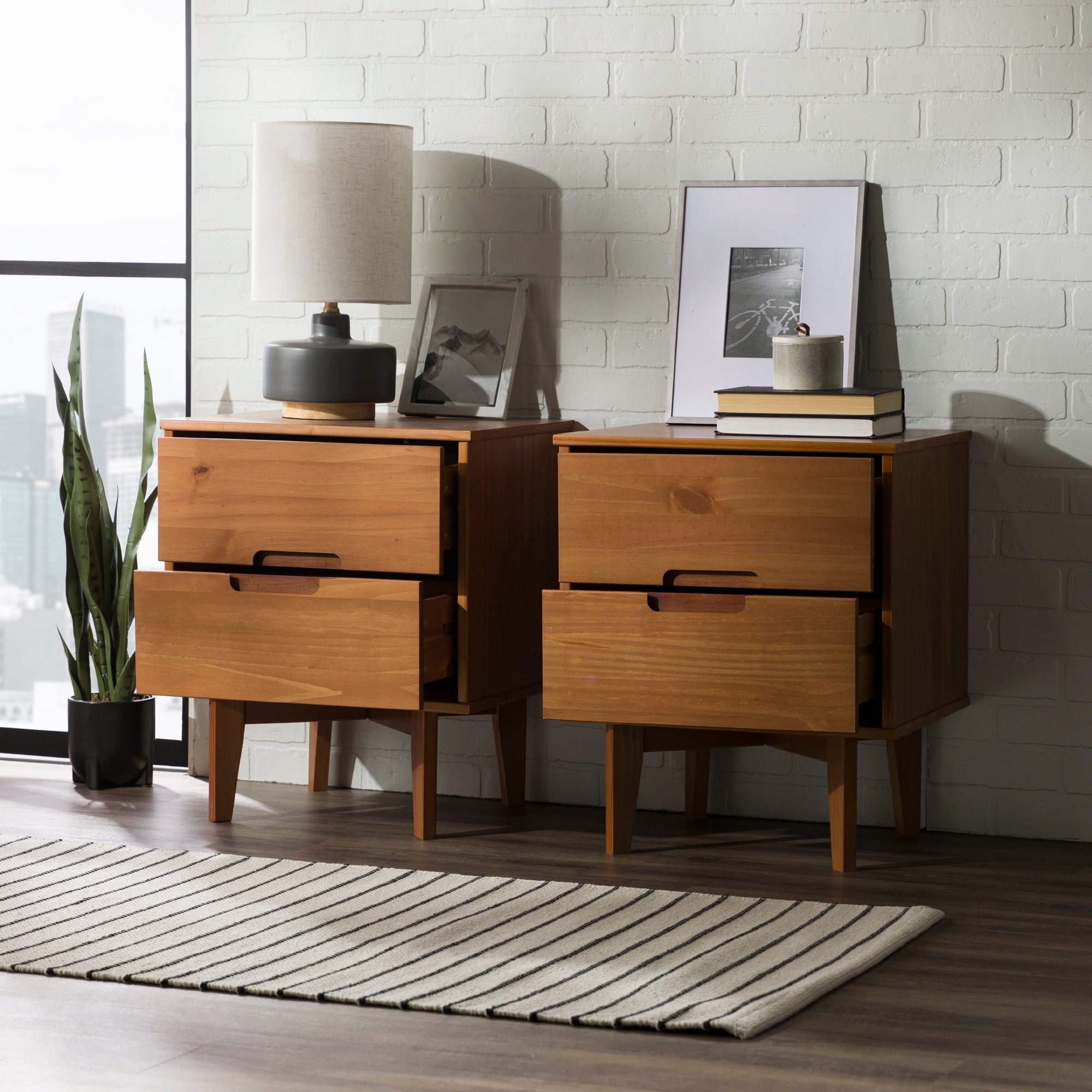 Sloane Mid Century Modern Solid Wood Nightstand - Image 21