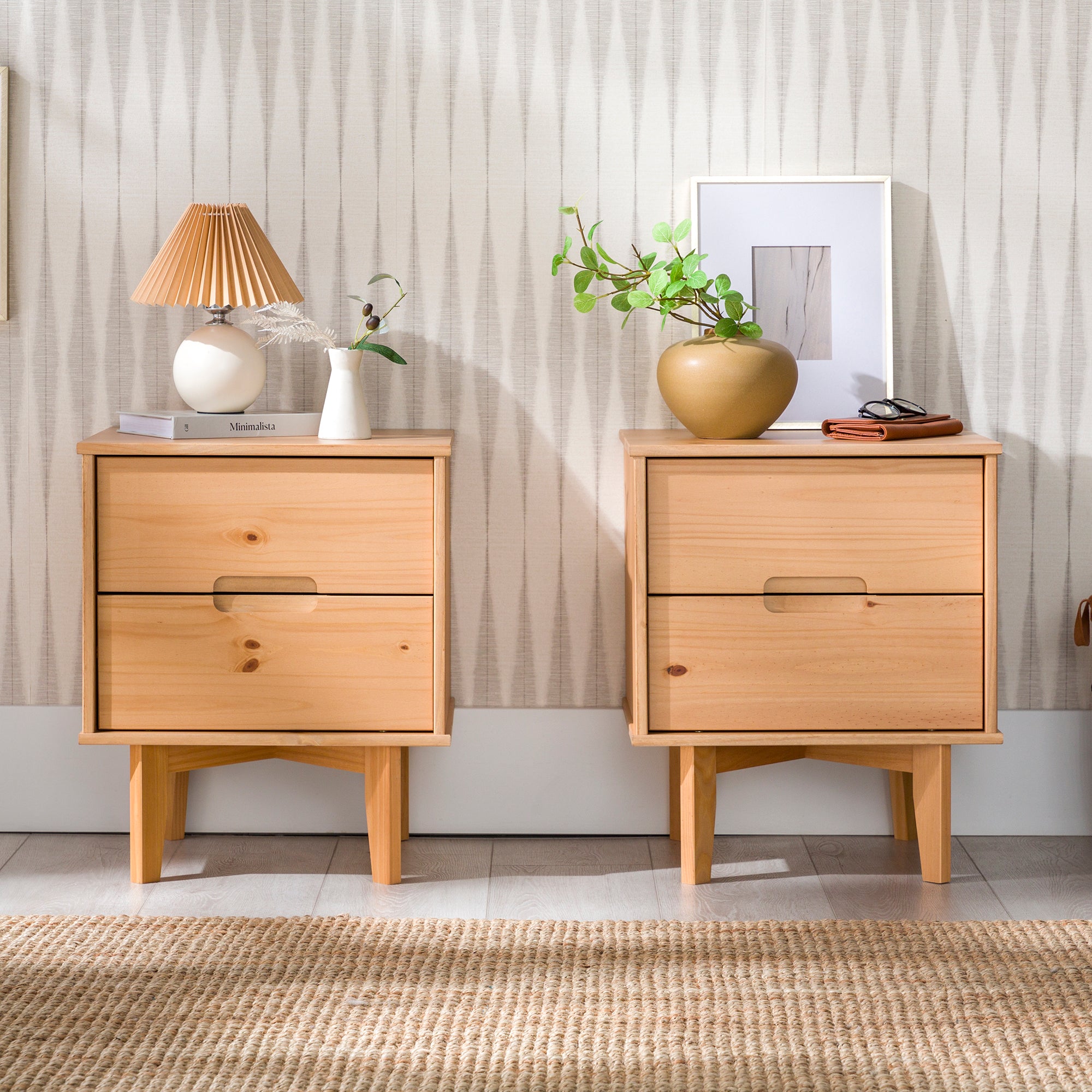 Sloane Mid Century Modern Solid Wood Nightstand - Image 31