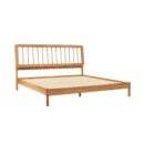 Cama Mid-Century Modern Solid Wood Spindle Bedframe