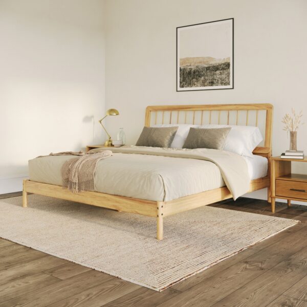 Cama Mid-Century Modern Solid Wood Spindle Bedframe - Image 26