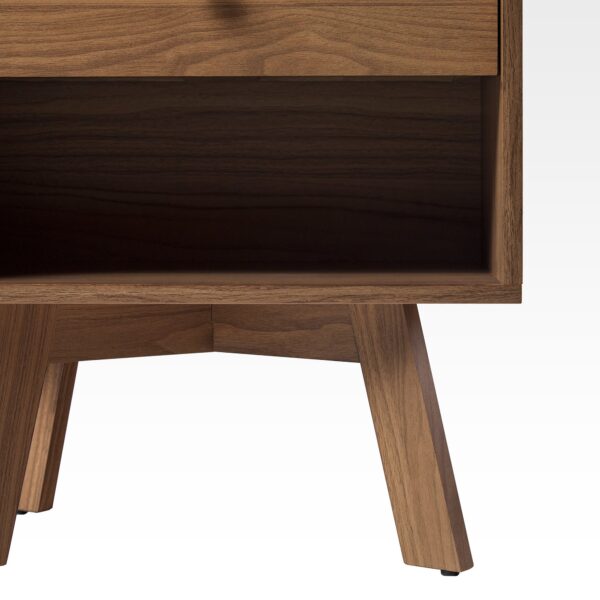 Mid-Century Frans Modern 1-Drawer Nightstand - Image 8