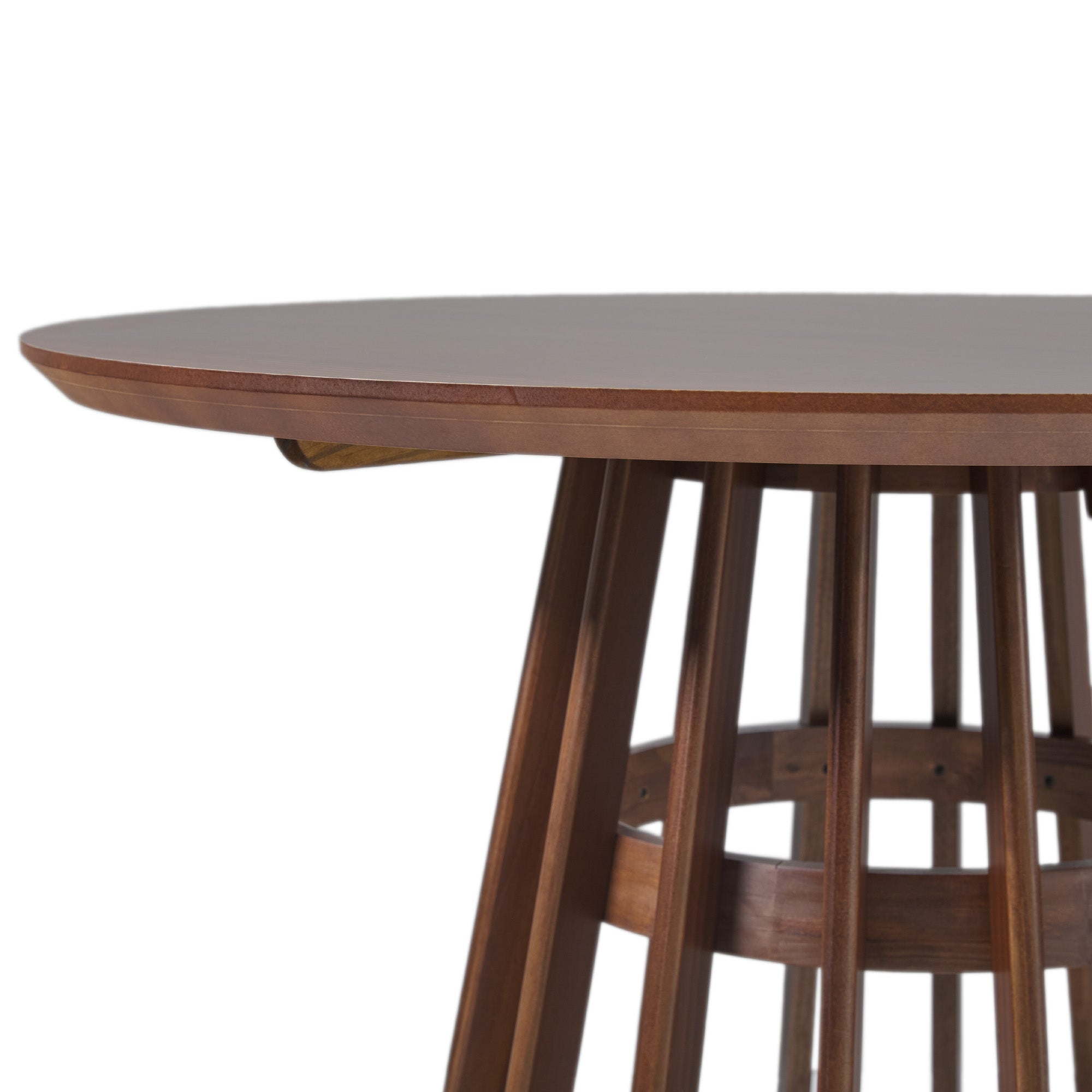 Modern 48 Round Solid Wood Dining Table - Image 9