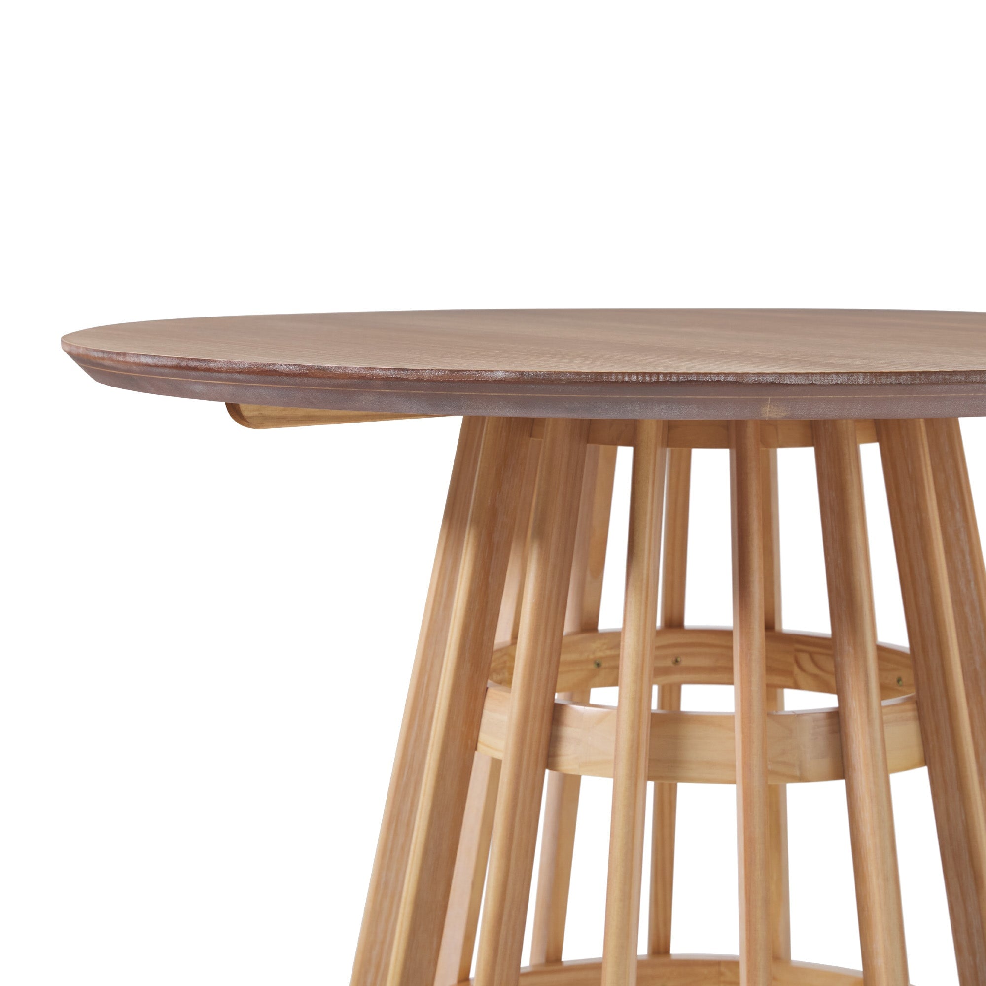 Modern 48 Round Solid Wood Dining Table - Image 16