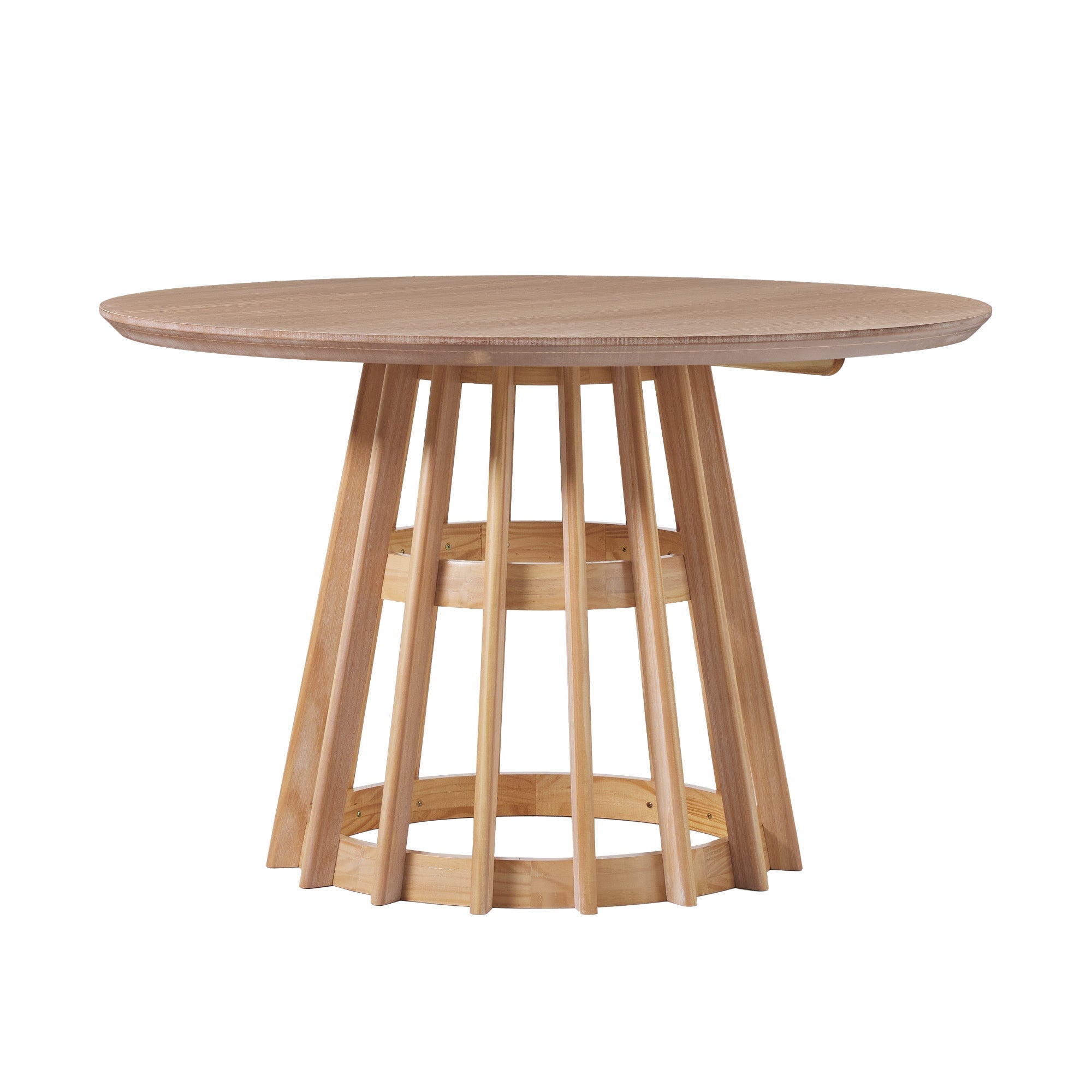 Modern 48 Round Solid Wood Dining Table - Image 13