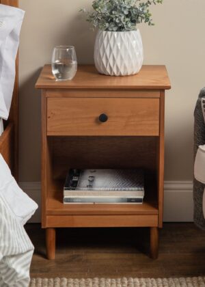 Spencer Solid Transitional Wood Nightstand