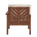 Vincent Acacia Wood Modular Chevron Sectional Seats