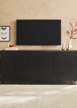 Chantelle Modern Curved Buffet Sideboard and TV Stand
