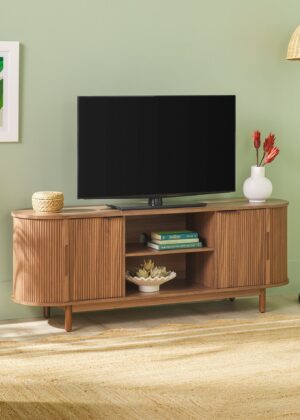 Chloe Modern Reeded TV Stand