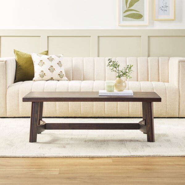Colt Modern Farmhouse Easy Assembly 48 Coffee Table - Image 4