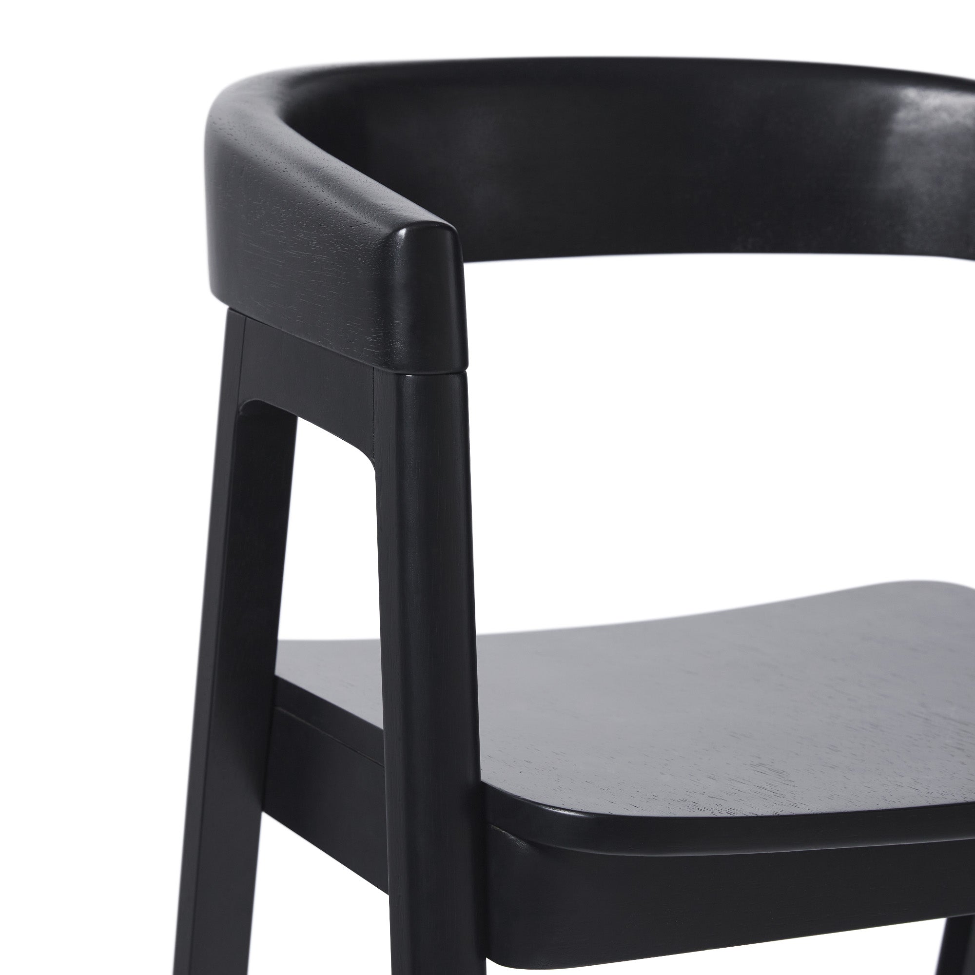 Ezra Modern Solid Wood Rounded Back Single Counter Stool - Image 13