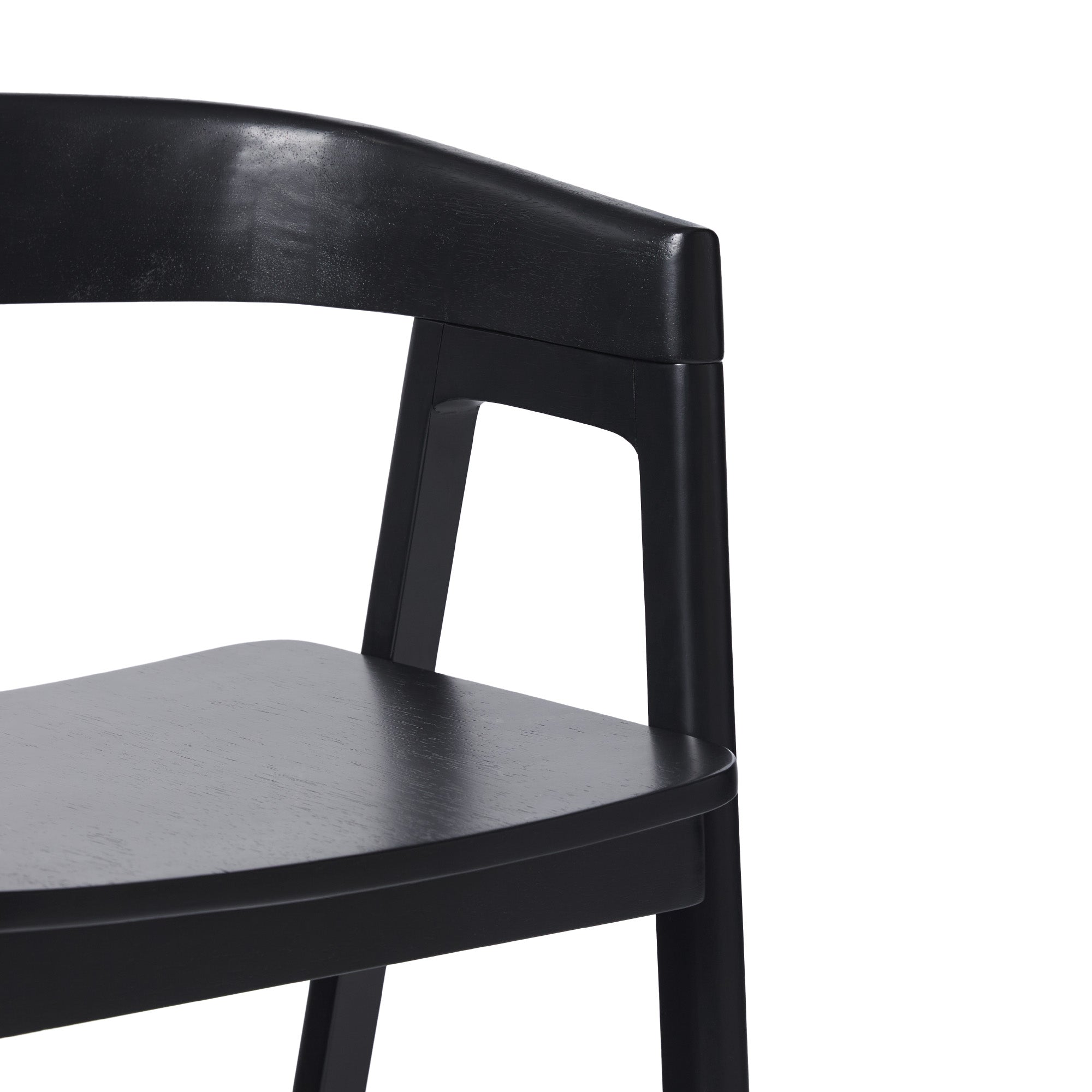 Ezra Modern Solid Wood Rounded Back Single Counter Stool - Image 12