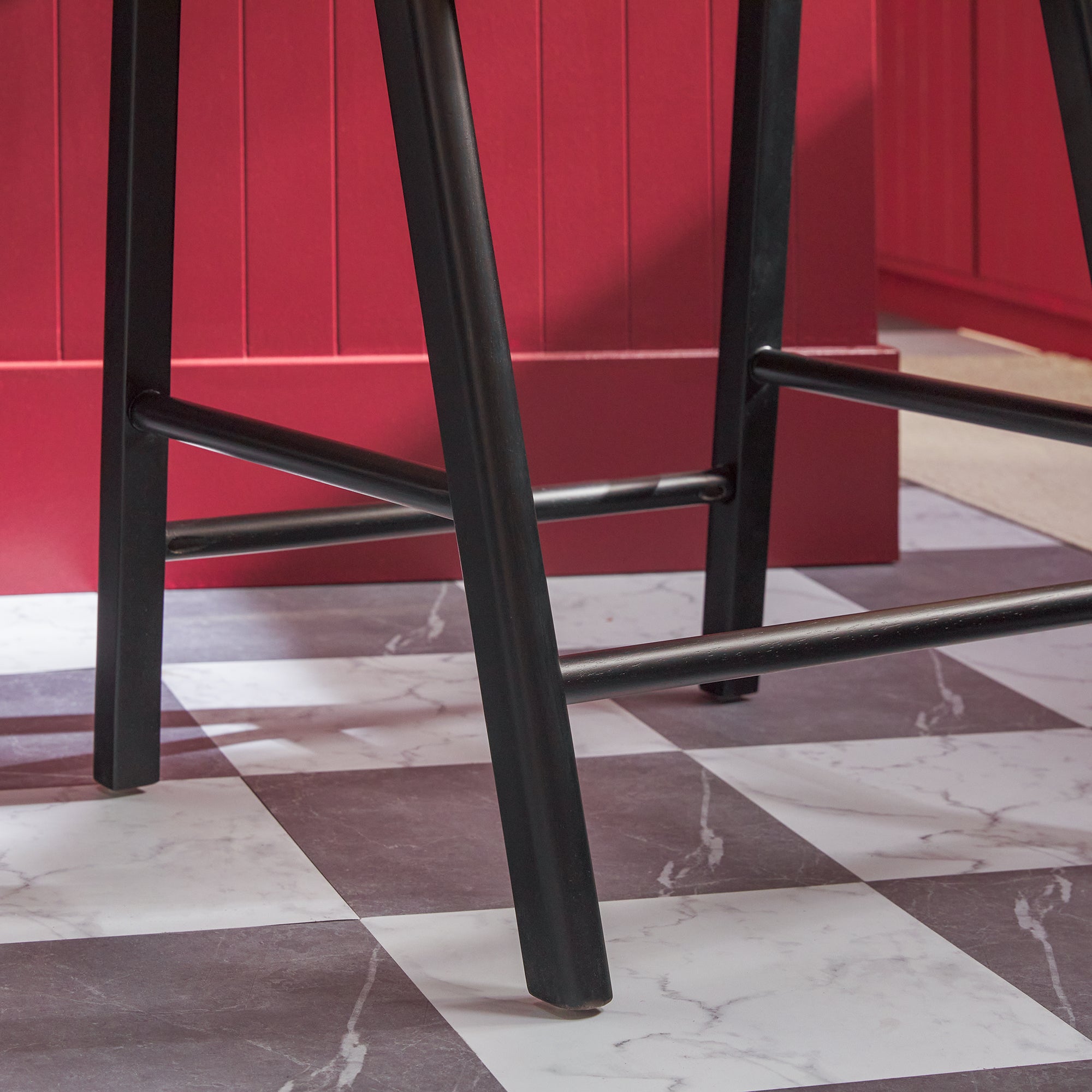 Ezra Modern Solid Wood Rounded Back Single Counter Stool - Image 9