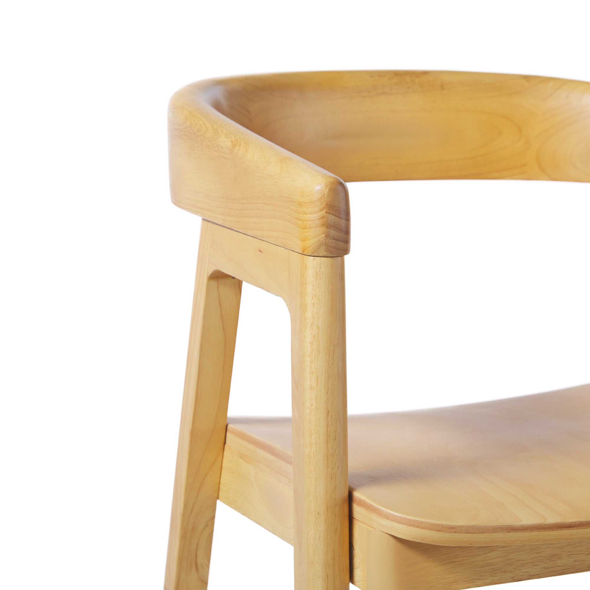 Ezra Modern Solid Wood Rounded Back Single Counter Stool - Image 19