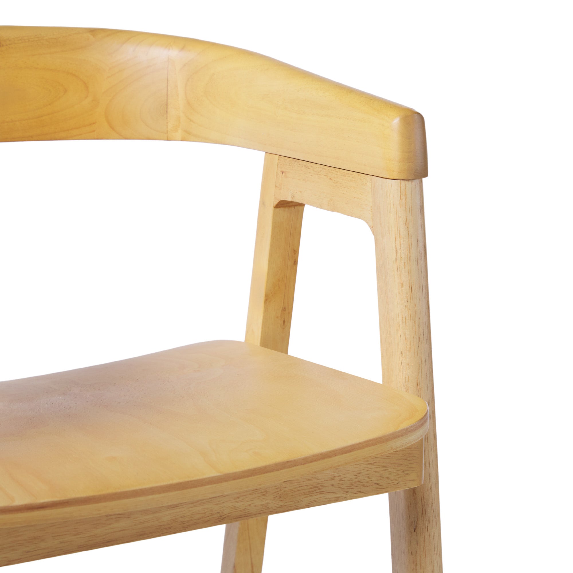 Ezra Modern Solid Wood Rounded Back Single Counter Stool - Image 20