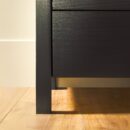 Isla Modern Easy Assembly Solid Wood 6-Drawer Dresser with Glass Top