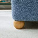 Linley Contemporary Boucle Easy Assembly Upholstered Small Storage Ottoman