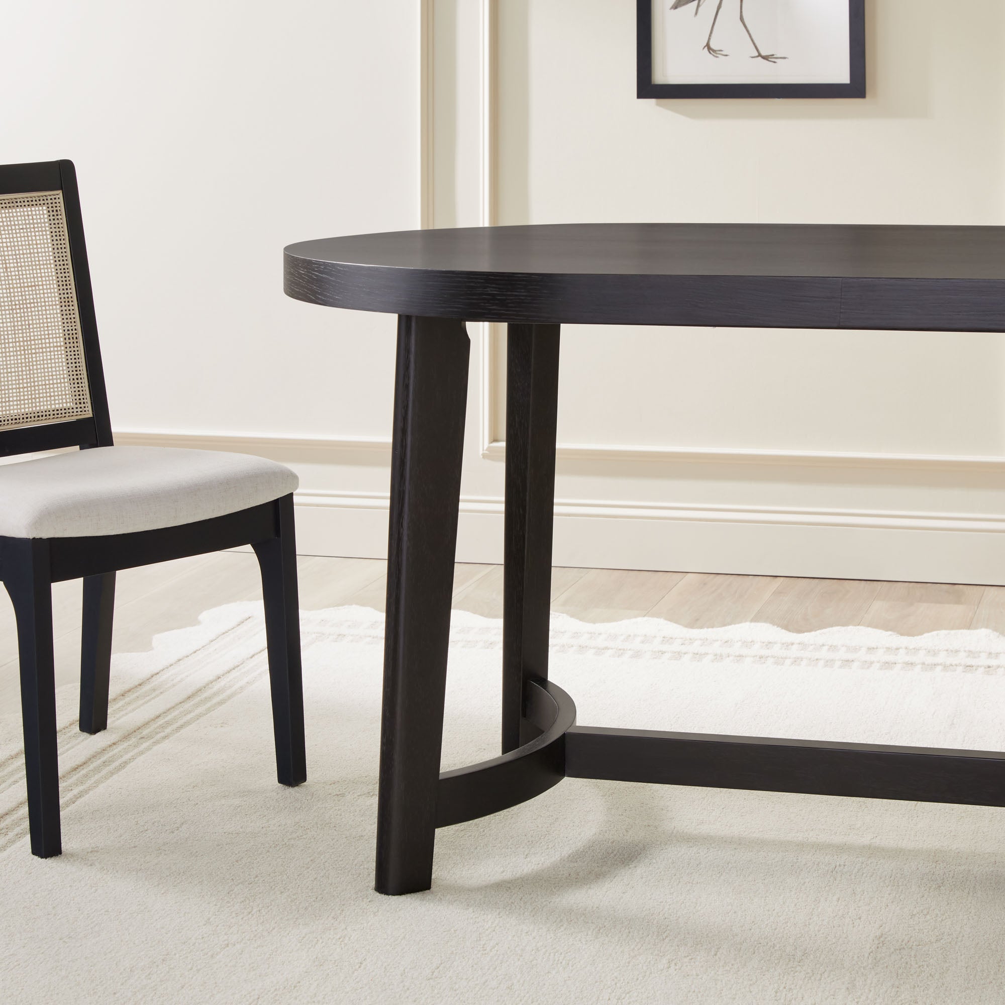 Nash Modern Farmhouse Rustic Solid Oak Wood Oval Dining Table - Image 17