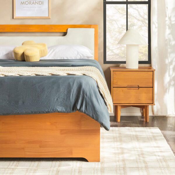 Sloane Mid-Century Modern Solid Wood Storage Bed - Image 10