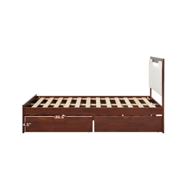 Sloane Mid-Century Modern Solid Wood Storage Bed - Image 19