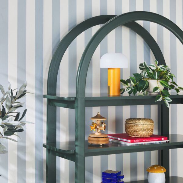 Zoey Modern Arched Wood Cabinet Storage Bookcase - Image 20