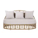 Walker Edison | Outdoor Wicker Daybed With Pillows