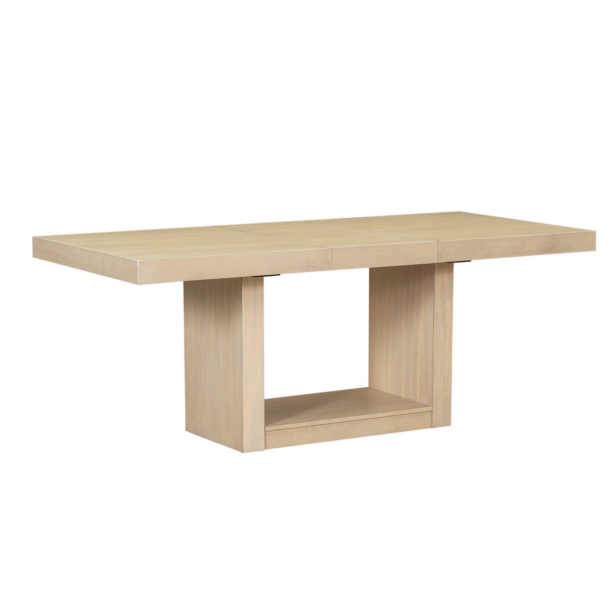 Walker Edison | Contemporary 6-Piece 78 Extendable Dining Table Full Set - Image 10