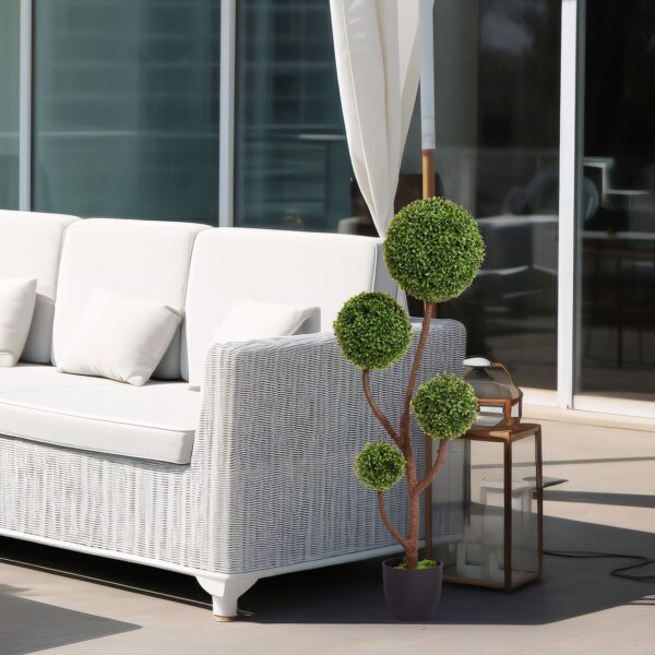 Walker Edison | Boxwood Topiary Ball Tree for Indoor Outdoor Decor - Image 6