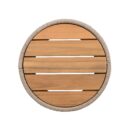 Walker Edison | Modern Woven Rope Design Coffee Table and Side Table Set of 2