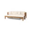 Walker Edison | Acacia Wood Outdoor Extendable Sofa into Daybed